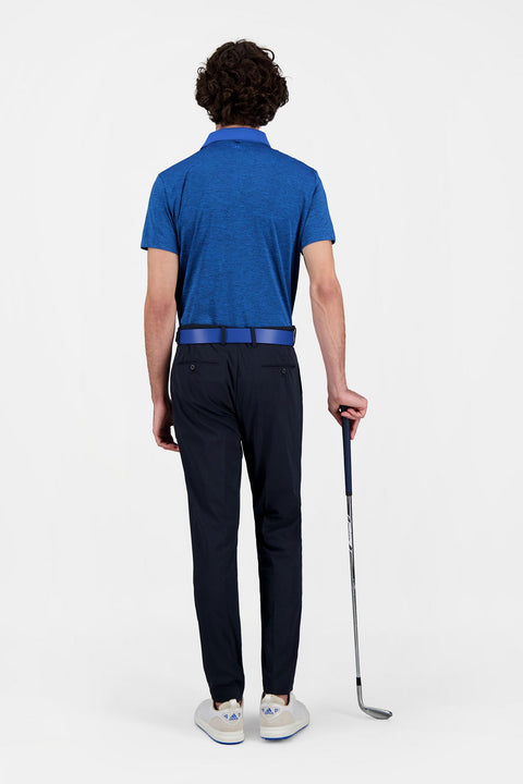 M Jason Slim Fit Golf Polo Black Melange Herren