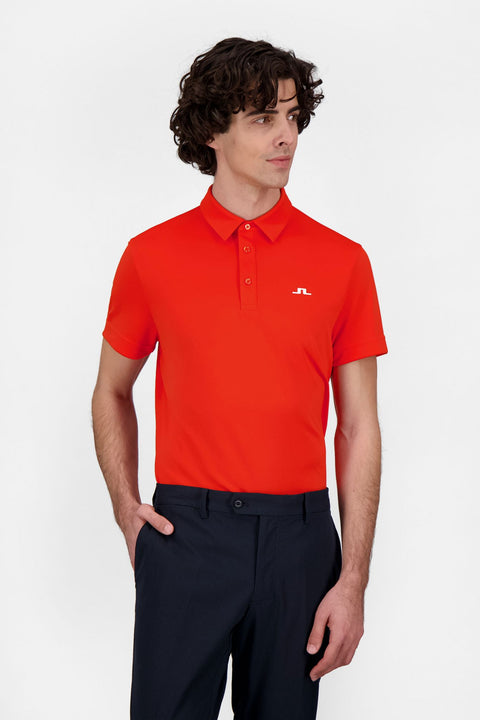 M Peat Regular Fit Polo Tangerine Tango Herren