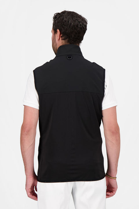 M Lee Golf Vest Mid Layer Black Herren