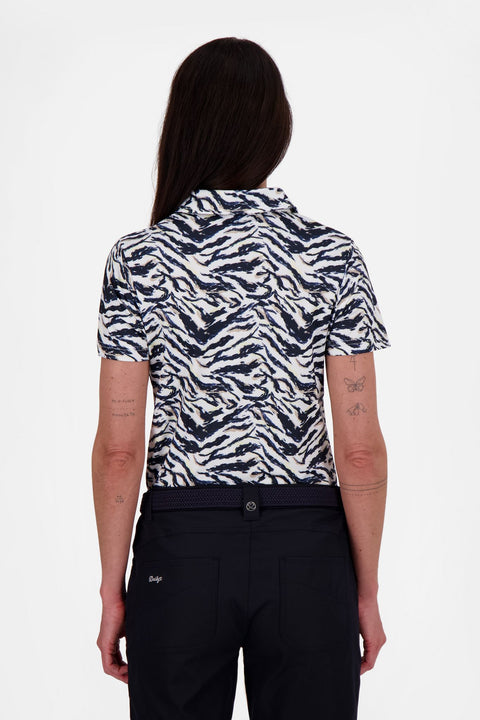 QuickDry Lens Printed Mesh Polo Damen