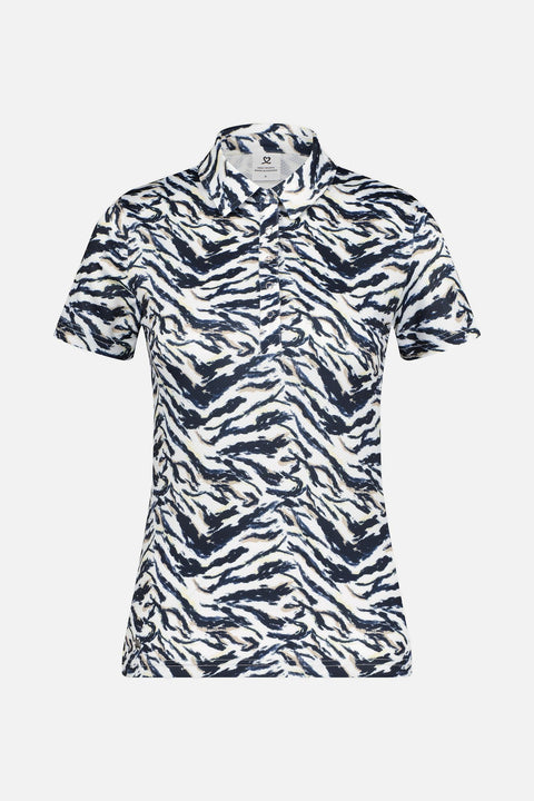 QuickDry Lens Printed Mesh Polo Damen