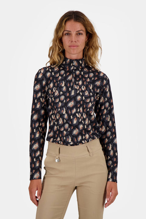 Bezons Langarm-Poloshirt Damen