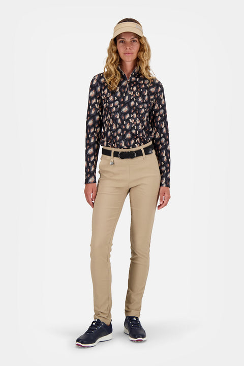 Bezons Langarm-Poloshirt Damen