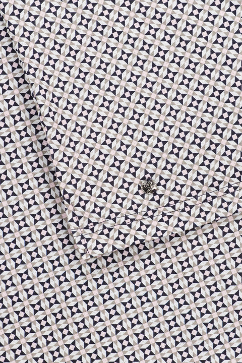Allover Print Poloshirt Damen