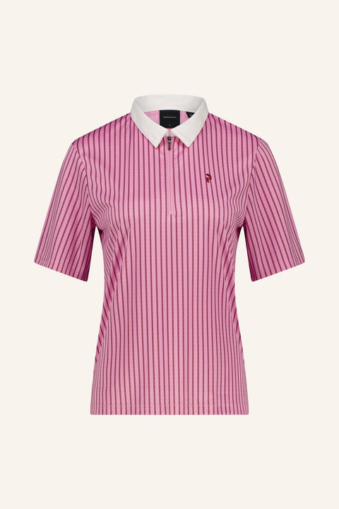 Graphic Zip Polo Damen