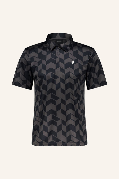 Graphic Short Sleeve Polo Herren