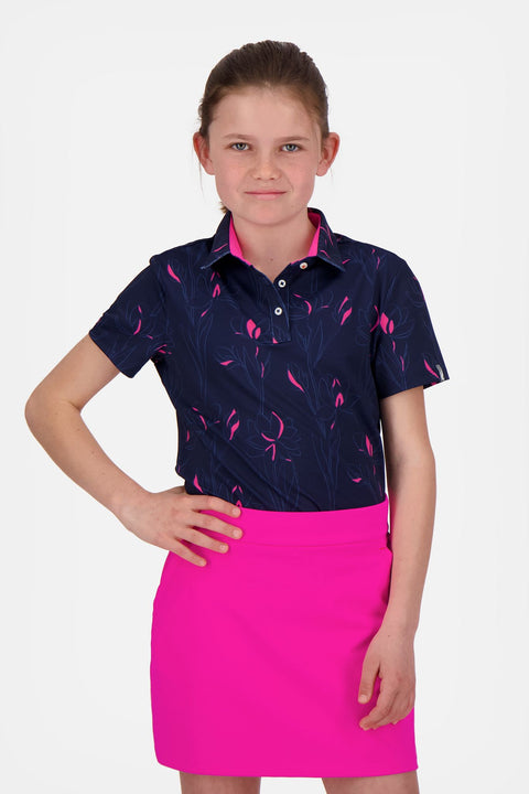 Printed Polo Poloshirt Damen