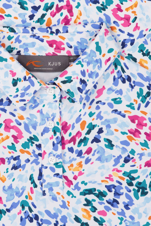 Printed Polo Poloshirt Damen
