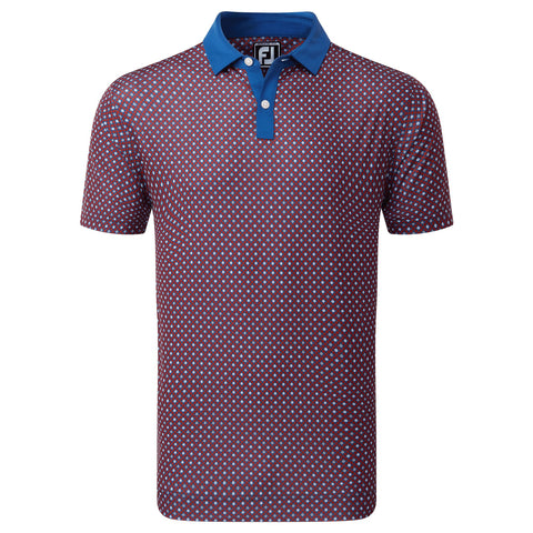 Circle Print Poloshirt Herren