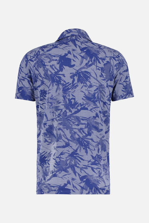 M Ambrosio SS Polo Blau/Blume Herren