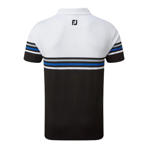 Stretch Pique Colour Block Polo Herren