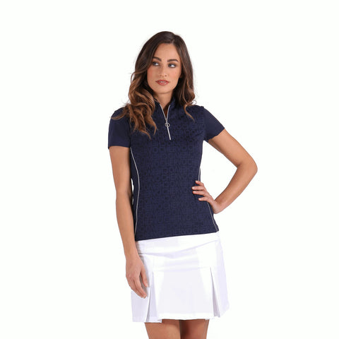 W Ajuga Polo Dunkelblau Damen