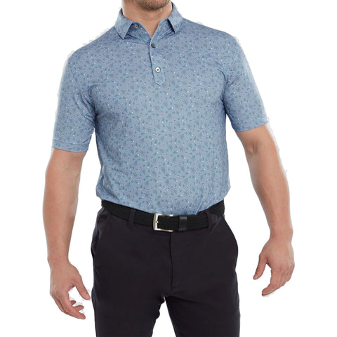 Mini Floral Lisle Golf Polo Herren