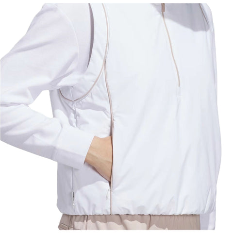 Beyond Twistweave Loose Quarter-Zip Weste Damen