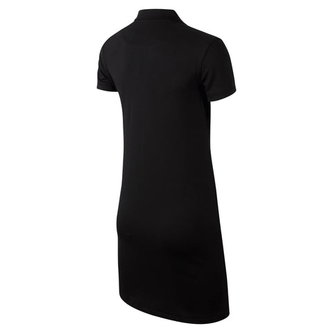 W SS Polo-Kleid Black Damen