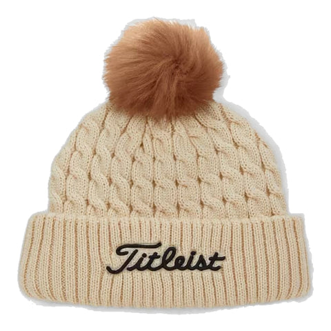 Cable Knit Pom Pom Mütze