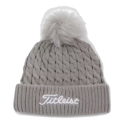 Cable Knit Pom Pom Mütze