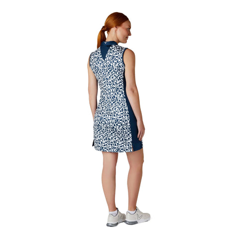Two Tone Geo Sleeveless Golfkleid Damen