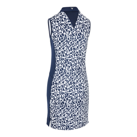 Two Tone Geo Sleeveless Golfkleid Damen