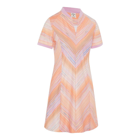 Striped Print Golfkleid Damen