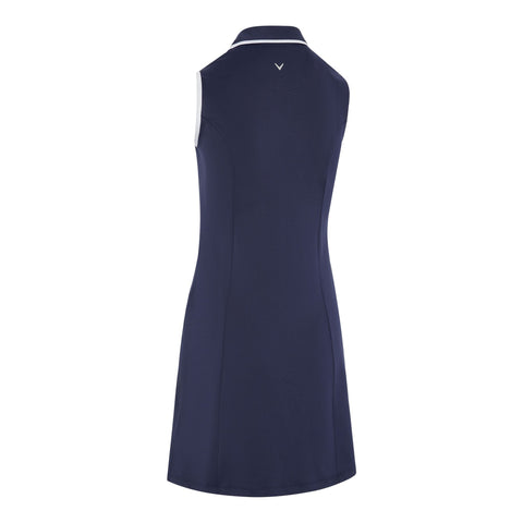 Sleeveless Snap Pla Kleid Damen