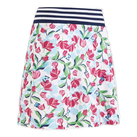 Brushstroke Print Skort Damen
