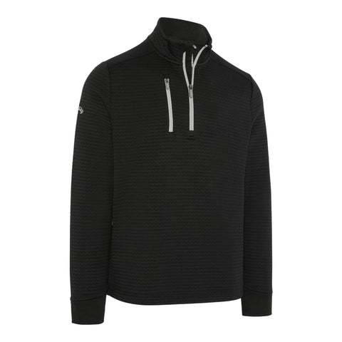 Midweight Textured 1/4 Zip Fleece Herren