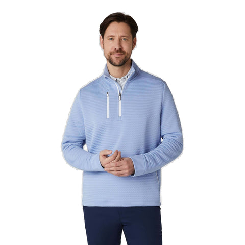 Midweight Textured 1/4 Zip Fleece Herren