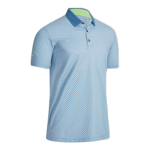 All Over Chev Grid Golf Polo Herren