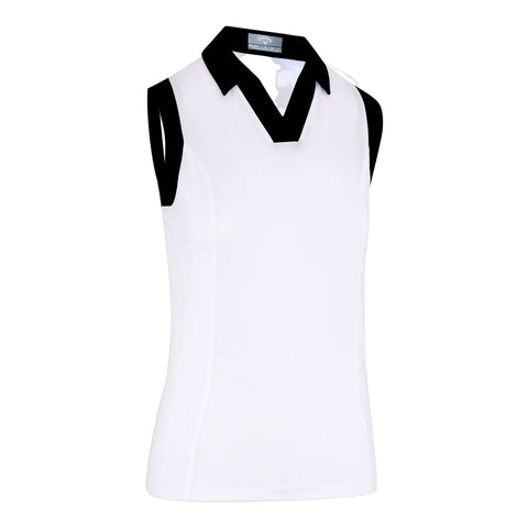 Sleeveless Colorblock Polo Damen
