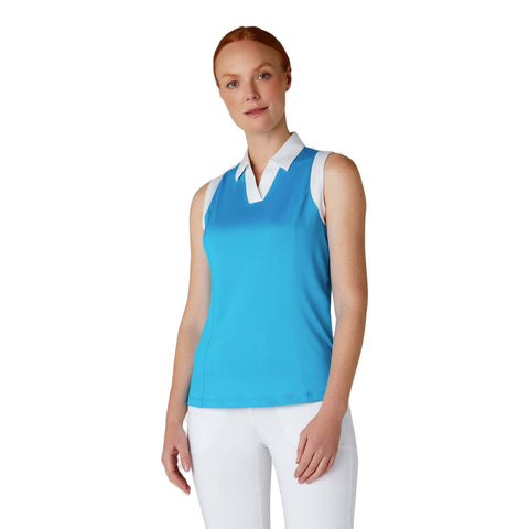 Sleeveless Colorblock Polo Damen