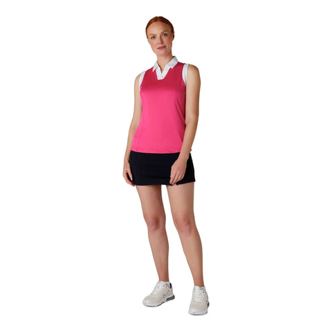 Sleeveless Colorblock Polo Damen
