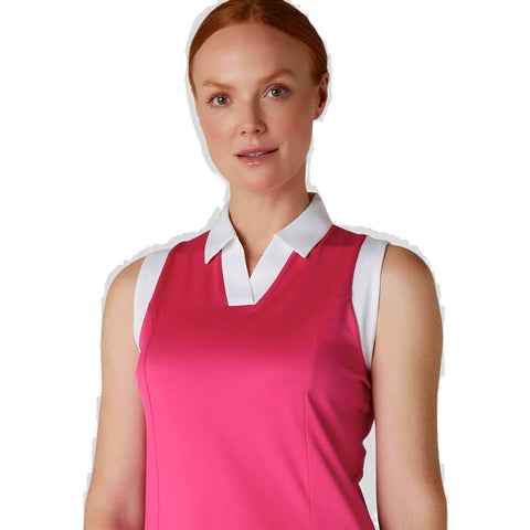 Sleeveless Colorblock Polo Damen
