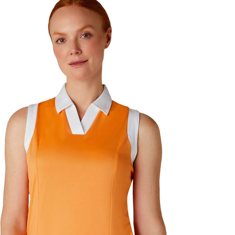 Sleeveless Colorblock Polo Damen
