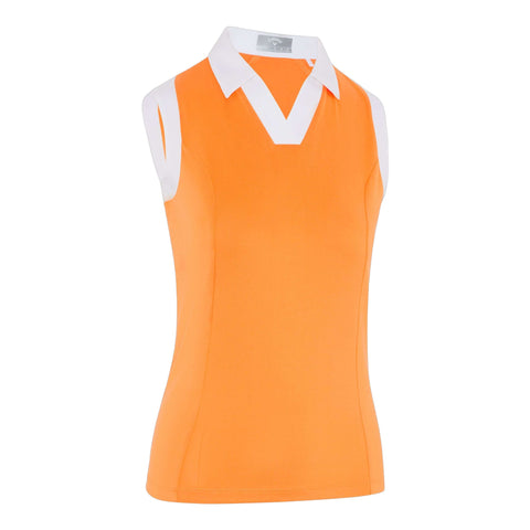 Sleeveless Colorblock Polo Damen