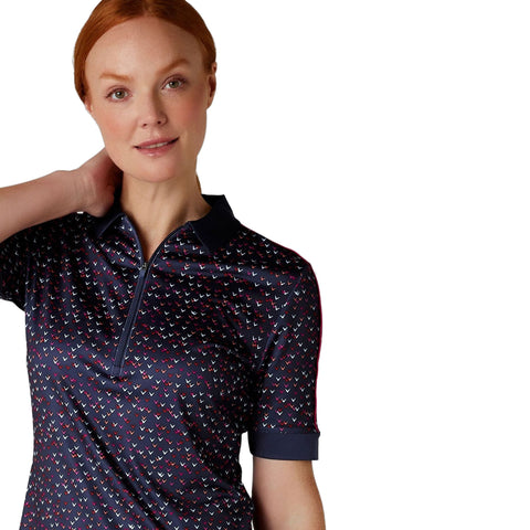 Chev Printed Polo Shirt Damen