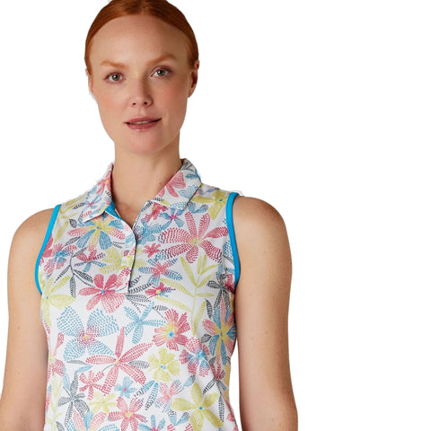 Chev Floral Sleeveless Shirt Damen