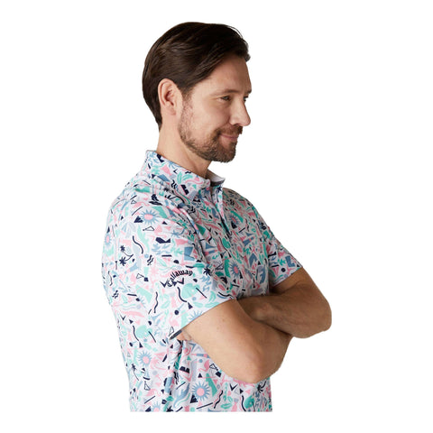 Florida Abstract Polo Herren