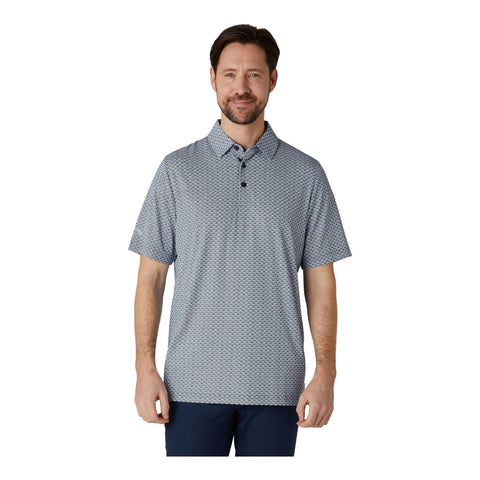 Tee Allover Print Poloshirt Herren