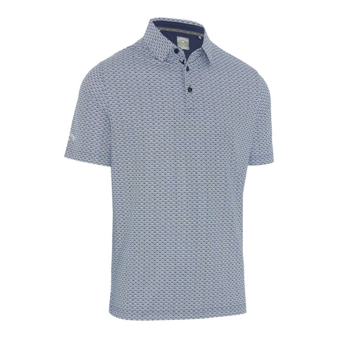 Tee Allover Print Poloshirt Herren