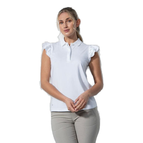 Albi Sleeveless Ruffled Poloshirt Damen