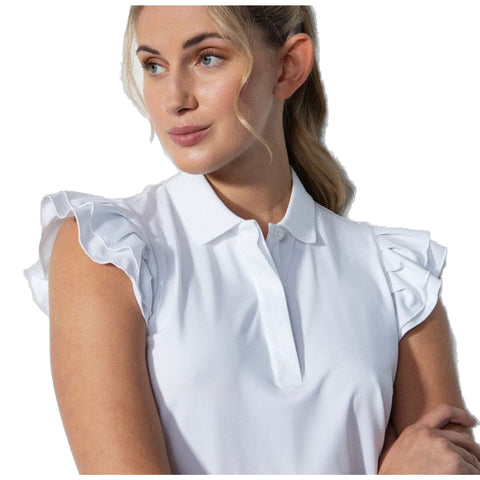 Albi Sleeveless Ruffled Poloshirt Damen