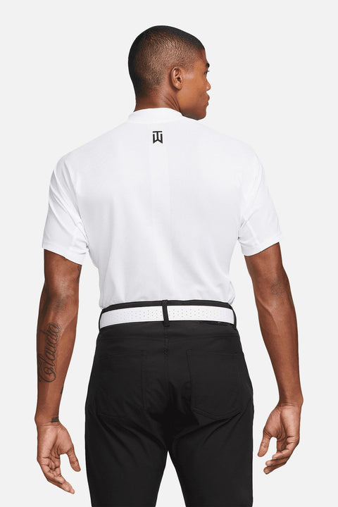 Mock Jacquard Golf Poloshirt Herren