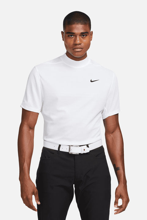 Mock Jacquard Golf Poloshirt Herren
