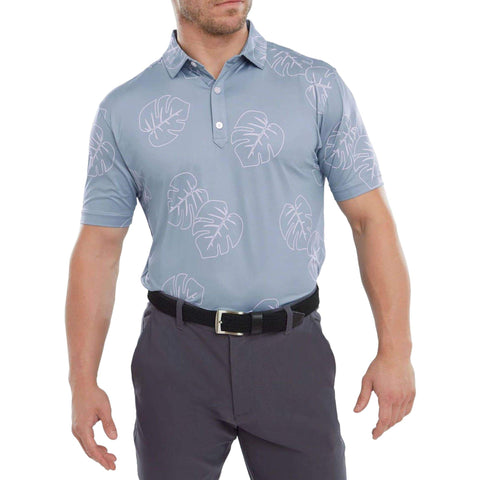 Jungle Leave Pique Poloshirt Herren