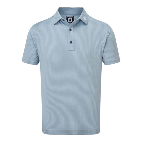 Polo Zick-Zack Print Lisle Poloshirt Herren