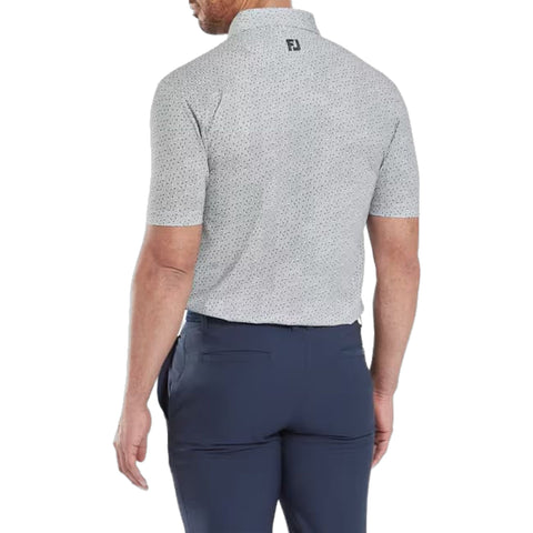 Bounce Print Pique Herren