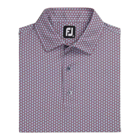 Scallop Shell Foulard Lisle Poloshirt Herren