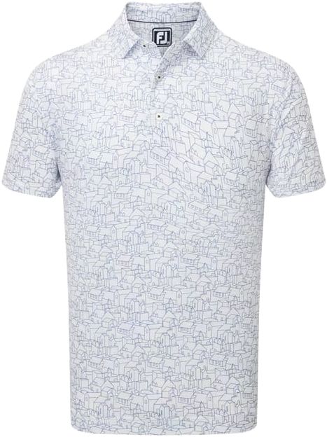 Scottish Town Print Polo Herren