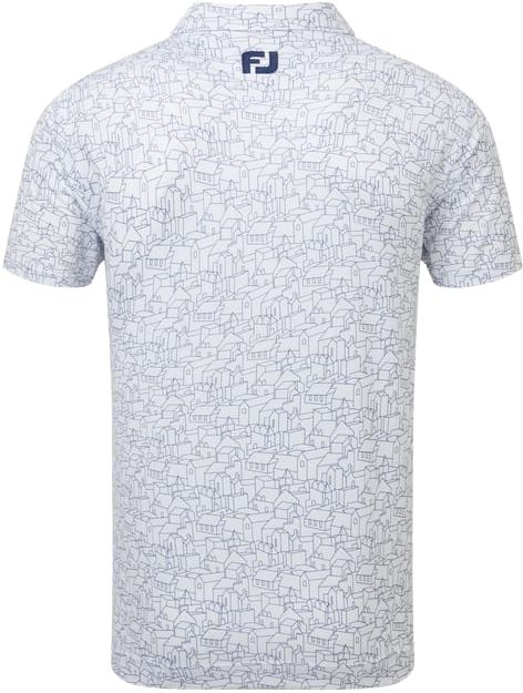Scottish Town Print Polo Herren